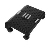 DOITOOL Portable Office Footrest Under Desk with Massage Rollers Plastic Small Step Stool for Living and Bedroom Stable Foot Stand for Adults and Rounded Edges for Comfort and Pressure