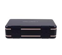 DOITOOL Portable Per Double-Layered Pill Organizer Weekly Box with Three Compartments for, Made of Sturdy Pp Material with Maximum Safety and Security Day On-the-go Use