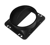 DOITOOL Portable Range Hood Covers Kit Black Air Vent Ventilation Pipe Check Valve Stave Kit for Stove Replacement Exhaust Vent Part