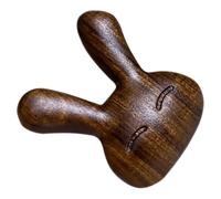 DOITOOL Portable Wooden Nose Massage Tool Brown Simple Nose Scraper for Acupoint Massage and Wear-Resistant Face Care, for Travel and Daily Relaxation