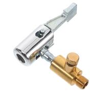DOITOOL Portable Zinc Alloy Bike Inflator Screw Fitting Adapter with Versatile Conversion for Outdoor Inflation Compatible with Air Pumps and Inflatable Beds