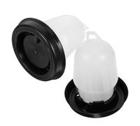 DOITOOL Poultry Automatic Water Feeder Plastic 15X11.5X11.5Cm for Chickens, Ducks Suitable for Busy Farmers