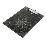 DOITOOL Practical Office File Folder Clipboard with Writing Support Board Portable Document Holder for Organizing Papers Letters Print-Outs Suitable for Office Catering Logistics Black