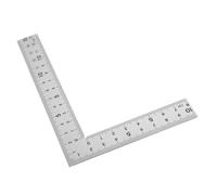 DOITOOL Precision Stainless Steel L-shaped Carpenter Square Dual Scale 10×15cm Thick Right Angle Ruler for Woodworking Framing and Construction Tasks
