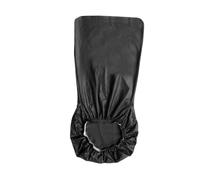 DOITOOL PU Chair Cover Accessory for High Back Seats Elastic Fit Protector for Dining Home Hotel Use Black Leather-like Finish Easy to Clean and Fashionable