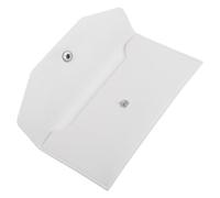 DOITOOL Pu Money Envelope Wallet for Women Waterproof and Compact Design, Minimalist White Pu Budget Wallet for School and Travel, Reusable Money Holder for Weddings and Birthdays