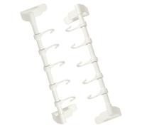 DOITOOL Punch Free Towel Holder Towel Rack Hooks Over Cabinet Door 2pcs Space-Saving Plastic with Easy Installation for Bathroom and Laundry Room Organizing