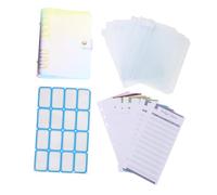 DOITOOL PVC Laser Loose-Leaf Budget Notepad Binder for Personal Finance School and Office Use with Card Storage Portable Fits Backpack and Tote