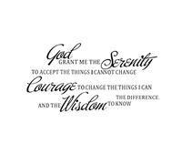 DOITOOL Quote Wall Sticker PVC Vinyl 70x25cm Serenity Prayer Inspirational Home Wall Sticker Decor for Living Room Bedroom Bible Art Decal