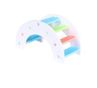 DOITOOL Rainbow Pvc Bridge Hamster Toy 7-step Colourful Play Arc
