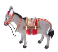 DOITOOL Realistic Standing Donkey Figurine Model for Educational Play Interactive Farm Animal with Authentic Detailing Plastic Miniature Ornament for Learning Centers Random Color