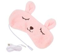 DOITOOL Rechargeable Eye Mask Night Eye Cover Lightweight USB Warm Eyeshade with Flannel and Pp Material Supple Design Fatigue Reduce for Travel and Office Rest Suitable for Men