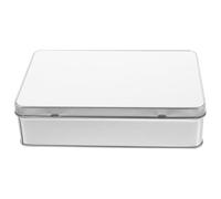 DOITOOL Rectangle Sublimation DIY Iron Candy Box, Small Tinplate Storage Case with Lid for Cookie Packaging and, Metal Empty Tin for Birthday and Wedding Presents