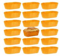 DOITOOL Rectangular Cake Paper Cups 1000Pcs Greaseproof Baking Liners 2.9 X 1.4 X 1 Inch Loaf Tin Cupcake Cases for Muffins Cupcakes Cake Balls