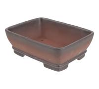 DOITOOL Rectangular Purple Sand Planter Pot for Succulent and Small Bonsai, Decorative Brown Flowerpot with Drainage Hole, Suitable for Kitchen and Dining Table Use, Unique Vintage Rustic