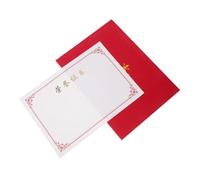 DOITOOL Red Certificate Presentation Cover Kit with Award Holders and Blank Paper Protective Folder with Writing Space for Graduation Diplomas Employee Recognition and Academic Awards