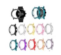 DOITOOL Red Double Row Rhinestone PC Watch Protective Case Compatible with Fossil Gen The Hr Lightweight Durable Watch Shell Cover Guards Against Scratches and Dirt