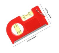 DOITOOL Red Hanging Line Bubble Level Tool for Building Trades Precise Levelling Instrument with Construction Versatile Spirit Level for DIY Brickwork Flooring and Outdoor Layout
