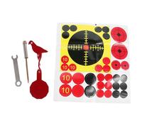 DOITOOL Red Iron Bird Shooting Target with Reactive Feedback and Fast Setup, Sturdy Metal Plate for Shooting Range and Outdoor Practice Range, Red Bird Design for Long-range Training