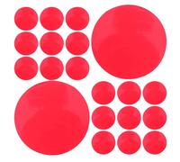 DOITOOL Red Light Filter Sheets in Photography Setups and Uniform Lighting 20pcs Pet Material round Adhesive Lighting Filter Circles for Ambiance Creator for Lamps or Living Room