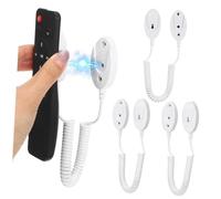 DOITOOL Remote Control Anti-lost Rope Elastic Anti Loss Rope Lanyard Controller Tethers Remote Holder Retractable Support Hook for Remote Control Hang Secure Magnetic Holder White Plastic