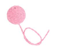DOITOOL Replaceable Sisal Rope Cat Balls with Bells and Tails for Indoor Cats Paper Rope Accessories Interactive Fuzzy Crinkle Balls for Kitten Play and Rest