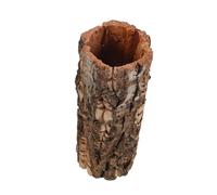DOITOOL Reptile Hideout Cave with Hollow Tree Trunk, 7.5cm Diameter X 20cm Height Terrarium Shelter for Geckos, Lizards, Snakes, Turtles and Hermit Crabs in Turtle Tank and Amphibian