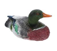 DOITOOL Resin Floating Duck Figurine Garden Duck Decoration for Outdoor Pond and Yard, Realistic Resin Animal Ornament for Patio Landscape Water Feature