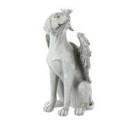 DOITOOL Resin Memorial Dog Angel Statue for Pet Memorial and Tribute with Angel Wings, Realistic and Vivid Dog Stone Figurine Lawn Decoration for Garden and Indoor Use