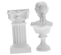 DOITOOL Resin Roman Column Statue Gr oddess Bust Sculpture for Home Decor Lightweight Resin Craft for Desktop Stable Table Ornament Chic Classical Design