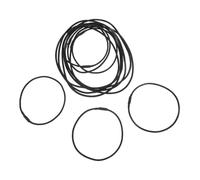 DOITOOL Resistant to Tearing or Breaking Rubber Elastic Bands Black 12pcs Replacement Easy to Use and Replace for Microphone Shock Mount Holder Clamp Clip for Microphone Accessories