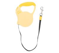 DOITOOL Retractable Dog Leash 3 Meter Yellow Nylon Telescopic Traction Rope for Small to Medium Dogs Suitable for Walking Training and Running