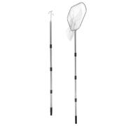 DOITOOL Retractable Stainless Steel Poultry Catching Net with Hook and Extendable Handle - Livestock Animal Catcher Tool for Chicken, Duck, and Goose Farming Outdoors