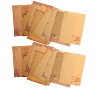 DOITOOL Retro Letter Writing Papers A5 European-Style Kraft 40 Sheets Mixed Vintage Designs for Invitation Letters and Creative Writing