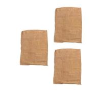 DOITOOL Reusable Burlap Storage Bags for Family Storage 3pcs Linen Material with Simple Design and Protecting Plants from Cold for Walnuts and Vegetables