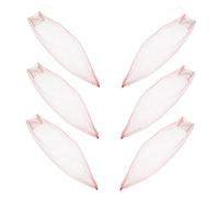 DOITOOL Reusable Drawstring Watermelon Net Bags 13.8 Inch Elastic Mesh Vegetable Grocery Bags for Onion Fruit Protection, Small Portable Produce Storage, 100 Pieces Red Mesh