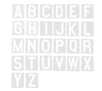 DOITOOL Reusable PVC Letter Stencils for Art Craft Projects with 4 Inch Alphabet Tracing, Dual-Sided Practice Board for Painting and Developing Alphabet Skills, Suitable for Wall and Rock