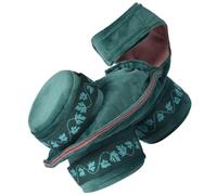 DOITOOL Reusable Velvet Moxibustion Cover 3 Pockets and Filter Layer, Friction-Resistant and Breathable Moxa Box Holder for Home Individual Use and Beauty Salon