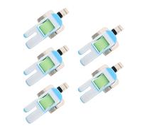 DOITOOL Roller Presser Foot Easy Replacement 5pcs with Smooth Rolling Action, Metal and Plastic Construction, Precision Positioning, for Low-shank Sewing Machines for Home DIY Projects