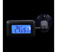 DOITOOL Rotary Suction Cup Thermometer for Reptile Terrariums Rotatable Digital Temperature Monitor with Night Light Accurate Built Sensor for Leopard Gecko Tanks and Vivarium Humidity