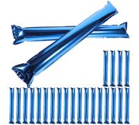 DOITOOL Round Head Boom Sticksthunder Sticks Noise Makers - 24 Pcs Inflatable Spirit Gear for Soccer Fans & Sporting Events - Metallic Clapping Tools for Usa Mexico North America 2026 (blue)