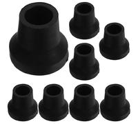 DOITOOL Rubber Cane Tips 16Mm 8Pcs Universal Fit Replacement Walking Stick Crutch Feet Anti-Slip Grip for Mobility Aid
