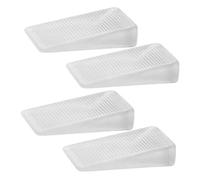 DOITOOL Rubber Wedge Shims Furniture Levelers Non-Slip Sturdy Adjustable Height Feet for Leveling Cabinets Tables and Appliances on Uneven Floors 4 Pieces Large Size