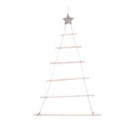 DOITOOL Rustic Wooden Christmas Branch Ladder Wall Hanging Decoration Natural Wood Material Sturdy and Cozy Festive Ornament DIY Advent Wreath Compatible Holiday Corner Shelf Display
