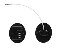 DOITOOL Safety Locks Refrigerator Lock No Drilling Installation Adhesive Mounting for Home Use Black Plastic Steel