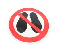 DOITOOL Safety Warning Sticker Decal Made of Sturdy Pp and Pet Material, Highly Visible and Prevents Stepping Or Trampling, for Malls and Parks Use