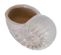 DOITOOL Sea Shell Ceramic Plant Pot for Indoor Decor and Cacti