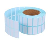 DOITOOL Self-Adhesive Writable Labels Roll 3000Pcs Square Removable Sticky Paper Stickers for Food Containers Freezer Safe Blank Kitchen and Office Use