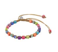 DOITOOL Seven Chakras Crystal Stone Bracelet with Genuine Gemstone Beads, Fashionable and Easy to Wear Stretch Bangle for Yoga and Daily Use
