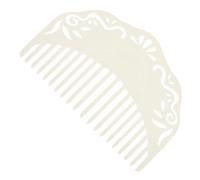 DOITOOL Side Hair Comb Hair Styling Headpiece for Women White Resin Ancient Chinese Style Simple and Elegant That Won't Cause Damage